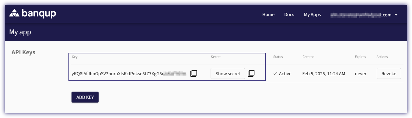 Client credentials