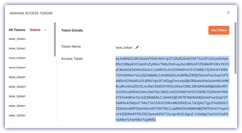 Access token